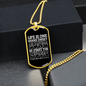 Musician Necklace Life is Sweet Song Music Necklace Stainless Steel or 18k Gold Dog Tag 24" Chain-Express Your Love Gifts