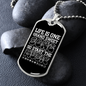 Musician Necklace Life is Sweet Song Music Necklace Stainless Steel or 18k Gold Dog Tag 24" Chain-Express Your Love Gifts