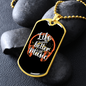 Musician Necklace Life Sounds Better Necklace Stainless Steel or 18k Gold Dog Tag 24" Chain-Express Your Love Gifts