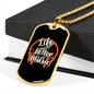 Musician Necklace Life Sounds Better Necklace Stainless Steel or 18k Gold Dog Tag 24" Chain-Express Your Love Gifts