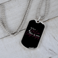 Musician Necklace Live Singing Necklace Stainless Steel or 18k Gold Dog Tag 24" Chain-Express Your Love Gifts