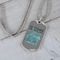 Musician Necklace Lose Your Mind Pianist Necklace Stainless Steel or 18k Gold Dog Tag 24" Chain-Express Your Love Gifts