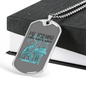 Musician Necklace Lose Your Mind Pianist Necklace Stainless Steel or 18k Gold Dog Tag 24" Chain-Express Your Love Gifts