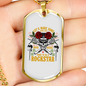 Musician Necklace Make Some Noise Necklace Stainless Steel or 18k Gold Dog Tag 24" Chain-Express Your Love Gifts