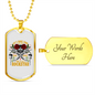 Musician Necklace Make Some Noise Necklace Stainless Steel or 18k Gold Dog Tag 24" Chain-Express Your Love Gifts