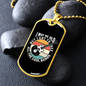 Musician Necklace May Be Old Necklace Stainless Steel or 18k Gold Dog Tag 24" Chain-Express Your Love Gifts