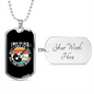 Musician Necklace May Be Old Necklace Stainless Steel or 18k Gold Dog Tag 24" Chain-Express Your Love Gifts