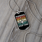 Musician Necklace Men With Guitar Necklace Stainless Steel or 18k Gold Dog Tag 24" Chain-Express Your Love Gifts