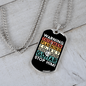 Musician Necklace Men With Guitar Necklace Stainless Steel or 18k Gold Dog Tag 24" Chain-Express Your Love Gifts