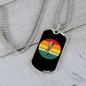 Musician Necklace Microphone Necklace Stainless Steel or 18k Gold Dog Tag 24" Chain-Express Your Love Gifts