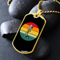 Musician Necklace Microphone Necklace Stainless Steel or 18k Gold Dog Tag 24" Chain-Express Your Love Gifts
