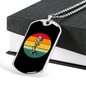 Musician Necklace Microphone Necklace Stainless Steel or 18k Gold Dog Tag 24" Chain-Express Your Love Gifts