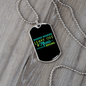 Musician Necklace Music Begins Necklace Stainless Steel or 18k Gold Dog Tag 24" Chain-Express Your Love Gifts