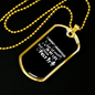 Musician Necklace Music Felt Necklace Stainless Steel or 18k Gold Dog Tag 24" Chain-Express Your Love Gifts