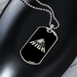 Musician Necklace Music Gets High Necklace Stainless Steel or 18k Gold Dog Tag 24" Chain-Express Your Love Gifts