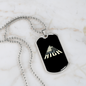 Musician Necklace Music Gets High Necklace Stainless Steel or 18k Gold Dog Tag 24" Chain-Express Your Love Gifts
