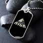 Musician Necklace Music Gets High Necklace Stainless Steel or 18k Gold Dog Tag 24" Chain-Express Your Love Gifts