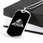 Musician Necklace Music Gets High Necklace Stainless Steel or 18k Gold Dog Tag 24" Chain-Express Your Love Gifts