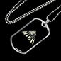 Musician Necklace Music Gets High Necklace Stainless Steel or 18k Gold Dog Tag 24" Chain-Express Your Love Gifts
