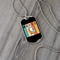 Musician Necklace Music Headphones Necklace Stainless Steel or 18k Gold Dog Tag 24" Chain-Express Your Love Gifts