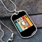 Musician Necklace Music Headphones Necklace Stainless Steel or 18k Gold Dog Tag 24" Chain-Express Your Love Gifts
