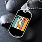 Musician Necklace Music Headphones Necklace Stainless Steel or 18k Gold Dog Tag 24" Chain-Express Your Love Gifts