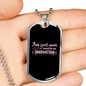 Musician Necklace Music Innovation Necklace Stainless Steel or 18k Gold Dog Tag 24" Chain-Express Your Love Gifts