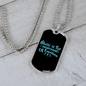 Musician Necklace Music is Emotion Necklace Stainless Steel or 18k Gold Dog Tag 24" Chain-Express Your Love Gifts