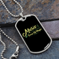 Musician Necklace Music Magic Necklace Stainless Steel or 18k Gold Dog Tag 24" Chain-Express Your Love Gifts