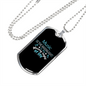 Musician Necklace Music Moonlight Necklace Stainless Steel or 18k Gold Dog Tag 24" Chain-Express Your Love Gifts