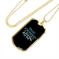 Musician Necklace Music Moonlight Necklace Stainless Steel or 18k Gold Dog Tag 24" Chain-Express Your Love Gifts