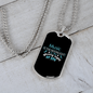 Musician Necklace Music Moonlight Necklace Stainless Steel or 18k Gold Dog Tag 24" Chain-Express Your Love Gifts