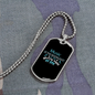 Musician Necklace Music Moonlight Necklace Stainless Steel or 18k Gold Dog Tag 24" Chain-Express Your Love Gifts