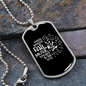 Musician Necklace Music Speaks to The Soul Necklace Stainless Steel or 18k Gold Dog Tag 24" Chain-Express Your Love Gifts