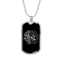 Musician Necklace Music Speaks to The Soul Necklace Stainless Steel or 18k Gold Dog Tag 24" Chain-Express Your Love Gifts