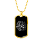 Musician Necklace Music Speaks to The Soul Necklace Stainless Steel or 18k Gold Dog Tag 24" Chain-Express Your Love Gifts