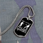 Musician Necklace Music Speaks White Necklace Stainless Steel or 18k Gold Dog Tag 24" Chain-Express Your Love Gifts
