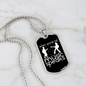 Musician Necklace Music Speaks White Necklace Stainless Steel or 18k Gold Dog Tag 24" Chain-Express Your Love Gifts