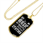 Musician Necklace Music Station Necklace Stainless Steel or 18k Gold Dog Tag 24" Chain-Express Your Love Gifts