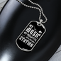 Musician Necklace Music Station Necklace Stainless Steel or 18k Gold Dog Tag 24" Chain-Express Your Love Gifts