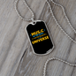 Musician Necklace Music Universe Necklace Stainless Steel or 18k Gold Dog Tag 24" Chain-Express Your Love Gifts