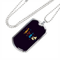 Musician Necklace Musical Instruments Necklace Stainless Steel or 18k Gold Dog Tag 24" Chain-Express Your Love Gifts