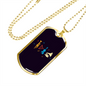 Musician Necklace Musical Instruments Necklace Stainless Steel or 18k Gold Dog Tag 24" Chain-Express Your Love Gifts