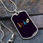 Musician Necklace Musical Instruments Necklace Stainless Steel or 18k Gold Dog Tag 24" Chain-Express Your Love Gifts