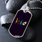 Musician Necklace Musical Instruments Necklace Stainless Steel or 18k Gold Dog Tag 24" Chain-Express Your Love Gifts