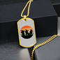 Musician Necklace Musicians Necklace Stainless Steel or 18k Gold Dog Tag 24" Chain-Express Your Love Gifts