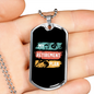 Musician Necklace My Retirement Plan Necklace Stainless Steel or 18k Gold Dog Tag 24" Chain-Express Your Love Gifts