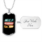 Musician Necklace My Retirement Plan Necklace Stainless Steel or 18k Gold Dog Tag 24" Chain-Express Your Love Gifts