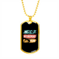 Musician Necklace My Retirement Plan Necklace Stainless Steel or 18k Gold Dog Tag 24" Chain-Express Your Love Gifts