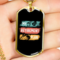 Musician Necklace My Retirement Plan Necklace Stainless Steel or 18k Gold Dog Tag 24" Chain-Express Your Love Gifts